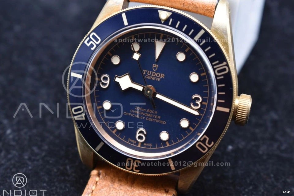 Strap) V3 XF on (Free Edition Leather Bronze Heritage Nato Bay 1:1 A2824 Best Black Aged Brown Strap Blue 0122